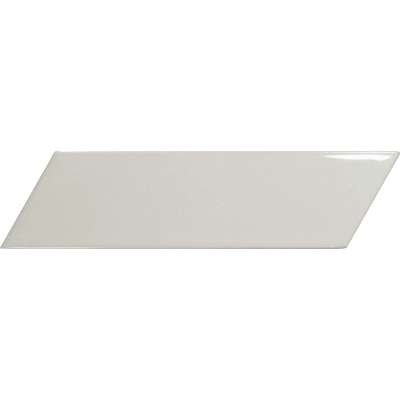 DQCW 04 CHEVRON LEFT WALL GLOSS LIGHT GREY 186 x 52 mm (nominal)