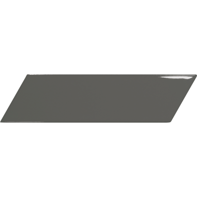 DQCW 07 CHEVRON LEFT WALL GLOSS DARK GREY 186 x 52 mm (nomina