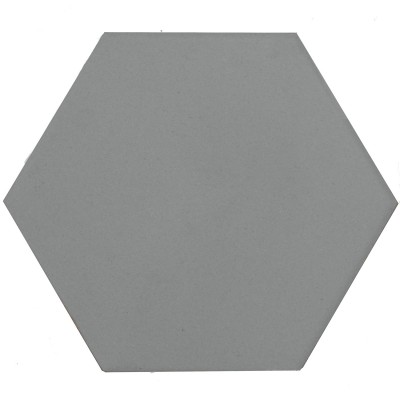 DTU 07 UNISERIES HEXAGON PLAIN LT GREY (BLUE) 100 X 100 X 8 MM