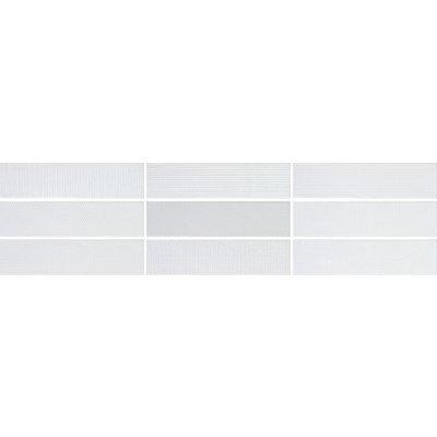 DWOM 01 GRADE GLOSS MIXED TEXTURES DECOR WHITE 300 X 75 X9.5MM (