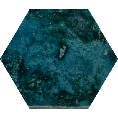 DWT ODE 02 OXIDE MYSTERY TEAL HEXAGON 100 X 116 X 10 MM